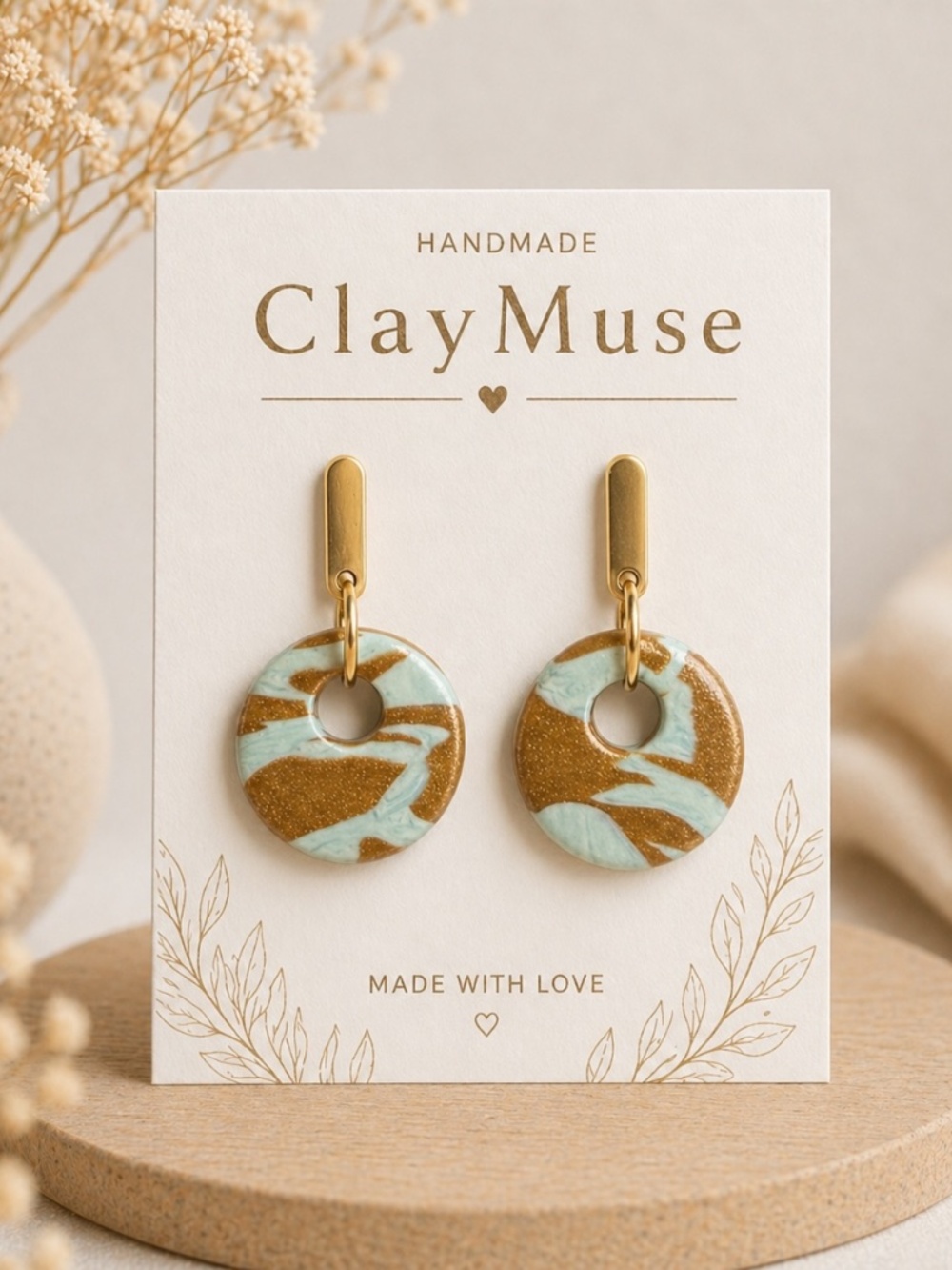 (New) Round earrings